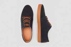 Zapatilla  Pompeii Higby Suede Hydro Navy Caramel