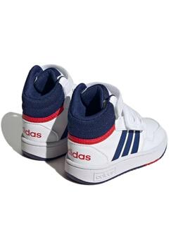 Zapatilla para Niños  Adidas Hoops Mid  Blanco