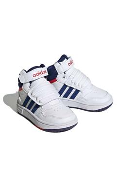 Zapatilla para Niños  Adidas Hoops Mid  Blanco