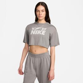 Camiseta Crop  Nike Gris