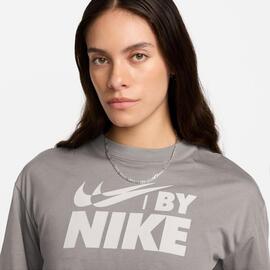 Camiseta Crop  Nike Gris