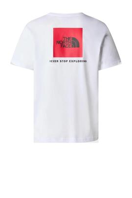 Camiseta The North Face Redbox Tee Blanco y Rojo
