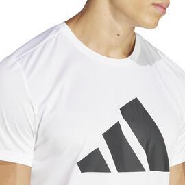 Camiseta de Running  Adidas Run It   Blanco para Hombre