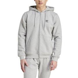 CHAQUETA CON CAPUCHA ADIDAS TREFOIL ESSENTIALS GRIS