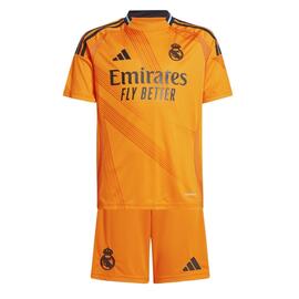 Conjunto Niños Futbol Adidas Real Madrid 2ª  24/25  Naranja