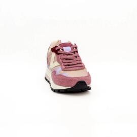 Zapatilla Mujer Victoria Luna Naylon y Serraje Rosa