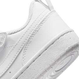 Zapatilla Niño Nike Court Borought low recraft Blanco