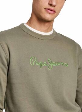 Sudadera Pepe Jeans New Joe verde para hombre 