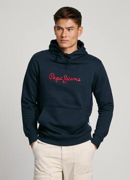 Sudadera Con Capucha Fit Regular Pepe Jeans Azul para Hombre