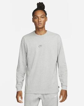 Camiseta Manga Larga Nike Sportswear Premium Gris