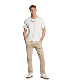 Camiseta Pepe Jeans Eggo Hombre Blanco