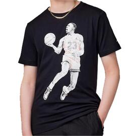 Camiseta para Niños  Jordan Air Dots SS Negro