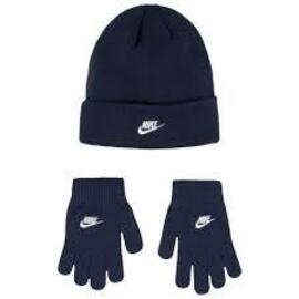 Set Gorro&Guantes Ps. Nike Futura Marino