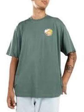 Camiseta Vans Cycle manga corta verde blanco naranja