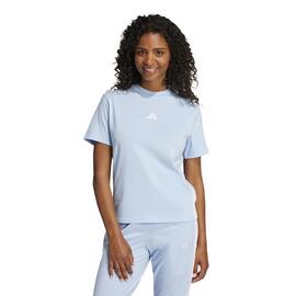 Camiseta  Para Mujer  Adidas 3 Stripes   Azul