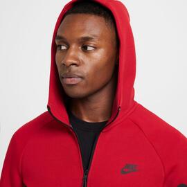 Chaqueta  Capucha  para Hombre Nike Teche Fleece  Rojo