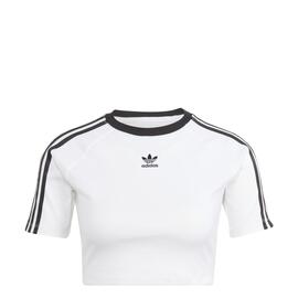 Camiseta para MUJER  Adidas Baby 3 Stripes   Blanco