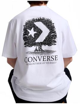 Camiseta Converse M Tree Blanco/Negro