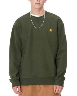 Sudadera  Carhartt American Script  Verde