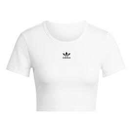 Camiseta Corta para Mujer Adidas Ess Rib  Blanco