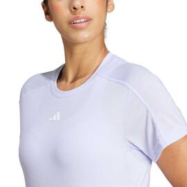 Camiseta Mujer Adidas Tr-Es Crew Lila