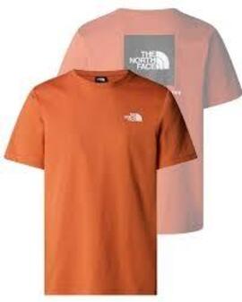 Camiseta  The North Face  Box NSE  Naranja