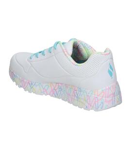 Zapatilla Niñas  Skechers UNO LITE Blanco