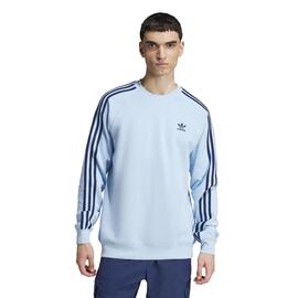 Sudadera  Adidas 3 Stripes  Celeste