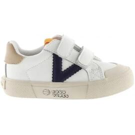 Zapatilla Niños Victoria Tribus Tiras EFECTO PIEL Blanco