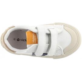 Zapatilla Niños Victoria Tribus Tiras EFECTO PIEL Blanco