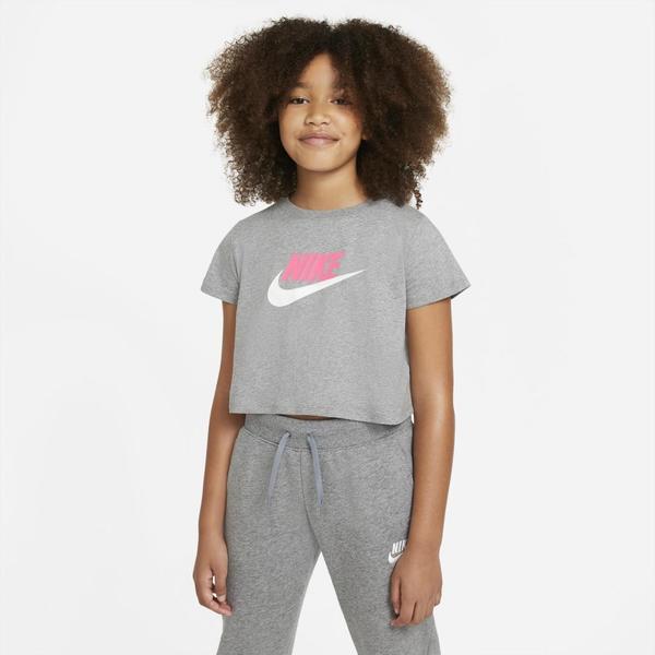 Figura bahía Marca comercial Camiseta Niña Nike Sportswear Gris